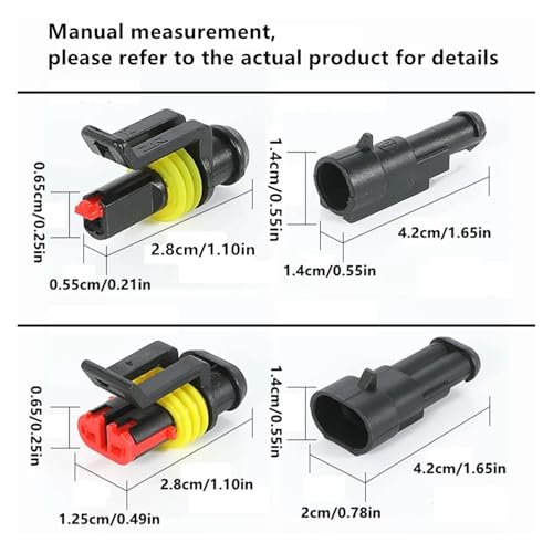 Conector impermeable de 3 pines para cables de coche y barco, pack de 10 piezas rápidas 6