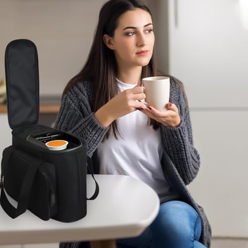 Portable Coffee Carrier Bag - Durable Oxford Fabric Tote with Multiple Compartments, Travel Pouch for Accessories | Ideal for Camping, Outdoor, Office and Home Use - Image 7
