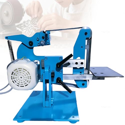 YNITJH Lijadora De Banda 915 con Motor Sin Escobillas 750w/1100w,Lijadora De Banco Multifunción,Regulación De Velocidad Continua (50-6500 RPM),Estructura De Acero para Taller Y Bricolaje 1100W