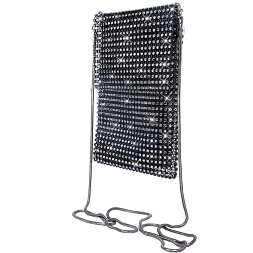 Glitter Purses Women's Mini Evening Handbags Crossbody Clutch Purse Crystal Rhinestone Bag Small Shoulder Sparkling Wedding Party Bag3