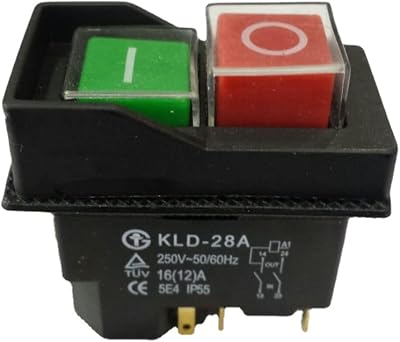 Start Switch Waterproof Magnetic Switch KLD-28 KLD-28A Magnetic self-Locking Switch 16A 250V220 (5 feet)