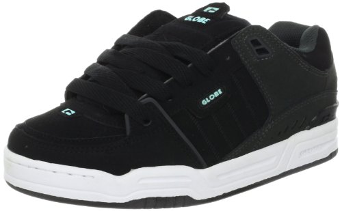 Image of Globe Mens Fusion Skate Shoes, Black /Night /Acid Blue, 14 M US