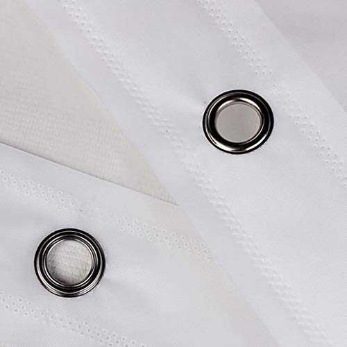 Rideau de douche rideau de douche tissu blanc imperméable 150 * 180cm - 7