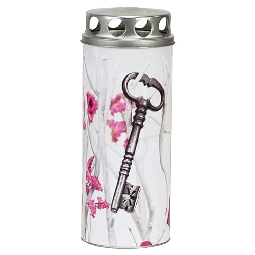 Papiergrabkerze mit Motiv Schlüssel, Paperlight, Grabkerze, Grablicht, Grabkerze aus Papier (65 x 160 mm (groß) bis zu 45 Stunden Brenndauer, 5) Cover