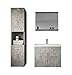 Badplaats B.V. Meuble de Salle de Bain Montreal 60 cm lavabo Beton - Armoire de Rangement Meuble lavabo evier Meubles