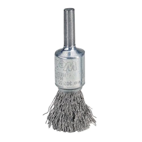 Weiler 10002 1/2" Crimped Wire End Brush, .0104" Steel Fill, Made in the USA