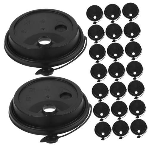 Beavorty Hot Cup Lids 100 Pack Leak-proof Mug Lid for Reusable Coffee Cups Universal Sealed Cup Lid Cup Cover for Daily Use
