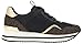 Michael Kors Women's Raina Trainer, Black/Brown, 8.5
