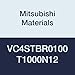 Mitsubishi Materials VC4STBR0100T1000N12 VC4STB Series Carbide Miracle End Mill, 4 Short Flute, Ball Nose Taper Shape, 12 mm Neck Length, 1 mm Corner Radius, 10? Taper Angle, 4 mm LOC