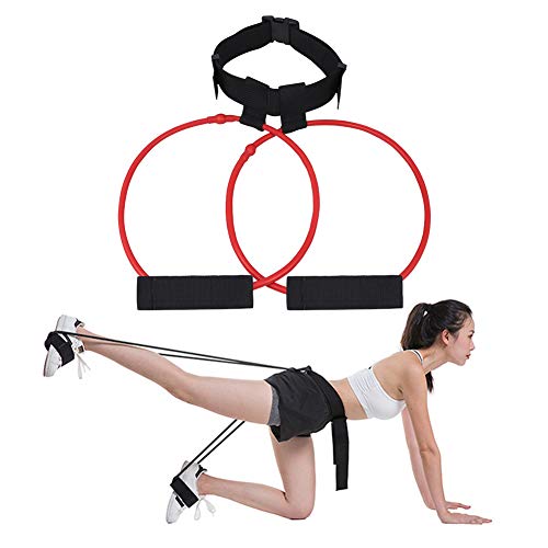 miuse Booty Bands Resistance Belt, Butt Muscle Fitness Elastische Schleife für Frauen Gym Exercise Workout Training Glute Lifter(20LB Rot)
