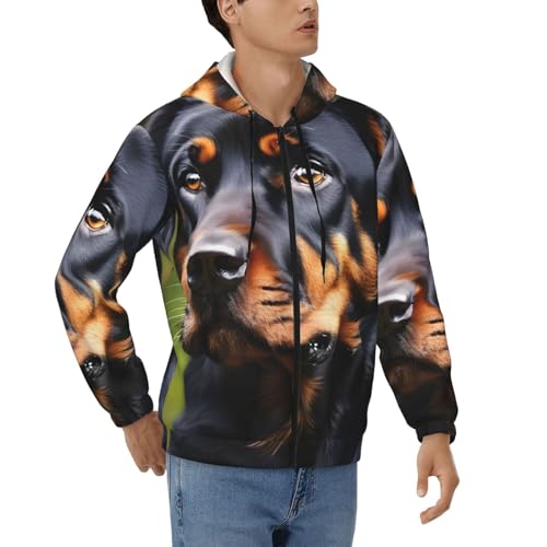 Sweat à capuche Rottweiler homme pour rester au chaud avec style