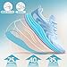 Women's Orthopedic Arch Support Waliking Shoes: Comfort Plantar Fasciitis Heel Spur Supportive Tennis Shoes, Relaxed Fit Achilles Tendonitis Hiking Fashion Trail Sneakers Sky Blue Size 7.5