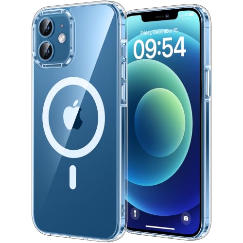 Image of TAURI for iPhone 12/12 Pro Case Compatible with MagSafe, Clear | 15FT Military-Grade Protection, Not-Yellowing Shockproof Anti-Scratch Slim Phone Cover Waterproof
