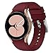 Produktbild Kompatibel mit Samsung Galaxy Watch4 Armbändern, Silikon-Armband für Samsung Galaxy Watch 4 (40mm/44mm) & Galaxy Watch 4 Classic (42mm/46mm) Smart Watch,