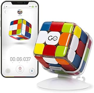 GoCube Edge, The Connected Electronic Bluetooth Cube - Award-Winning 3x3 Speen Cube - App Enabled Interactive Smart Cube - Best Teen Boy Gifts Age 14 and Up - STEM Brain Teaser Puzzles - Free app