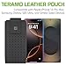 Cellet Teramo Leather Phone Holster with Belt Clip; Compatible with iPhone 16 Pro Max, Galaxy S25 Ultra & Similar Sized Phones; 360° Rotating Swivel Clip, Premium Leather Pouch with Magnetic Closure