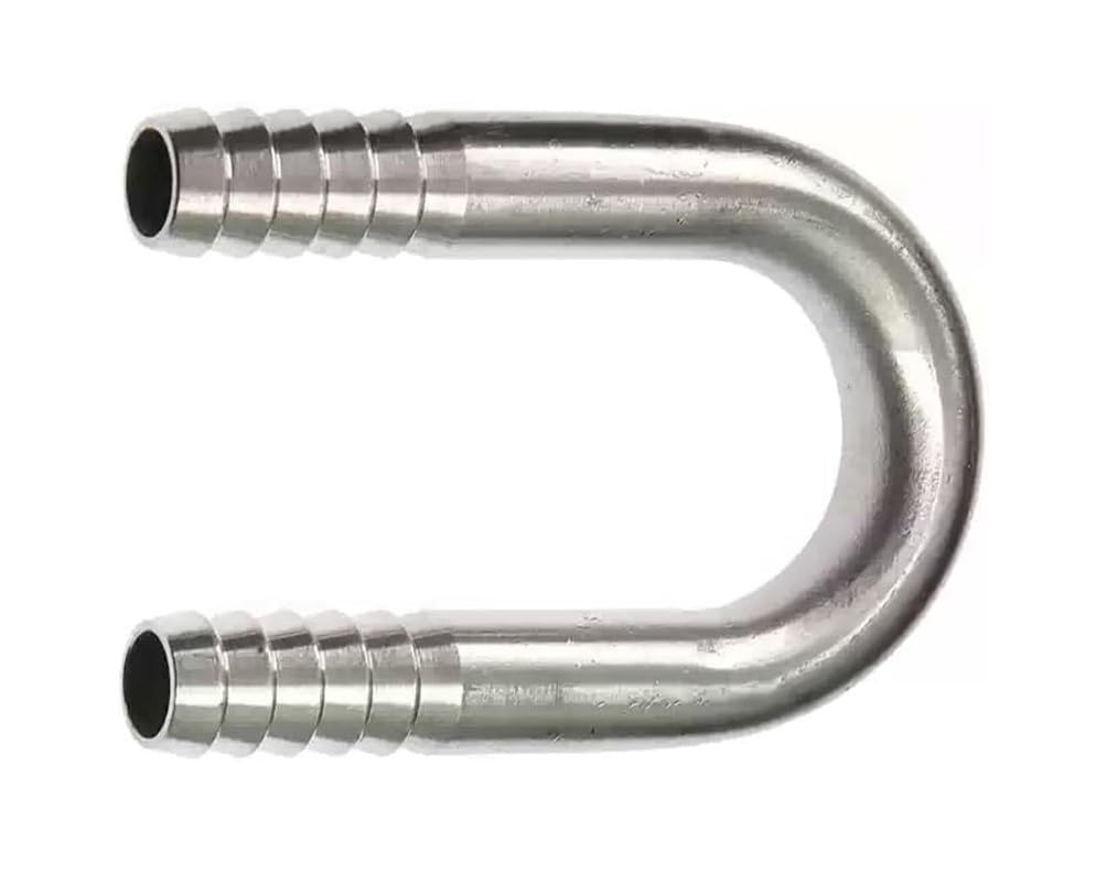 304 Stainless Steel U-Shaped Pagoda Connector, 6mm-25mm Hose Barb Fitting for Water, and Oil(16mm)