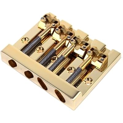 Hipshot KickAss High-mass Bass Bridge for 5 -bolt Fender، Gold