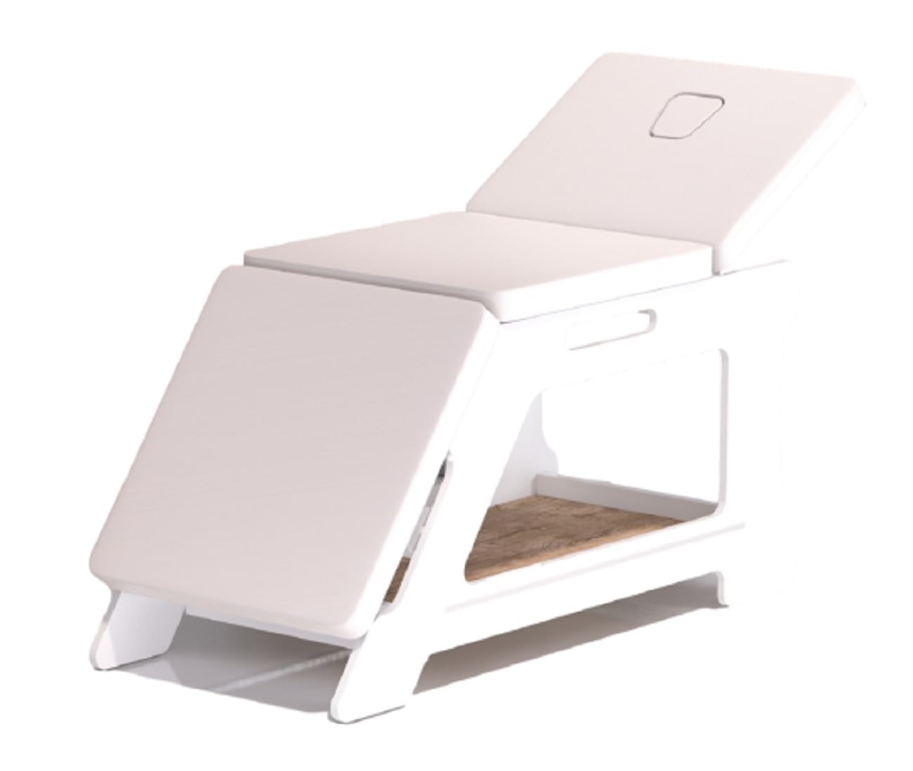 lettino massaggio professionale estetista, lettino centro estetico spa e centri benessere, modello Fisio Bianco