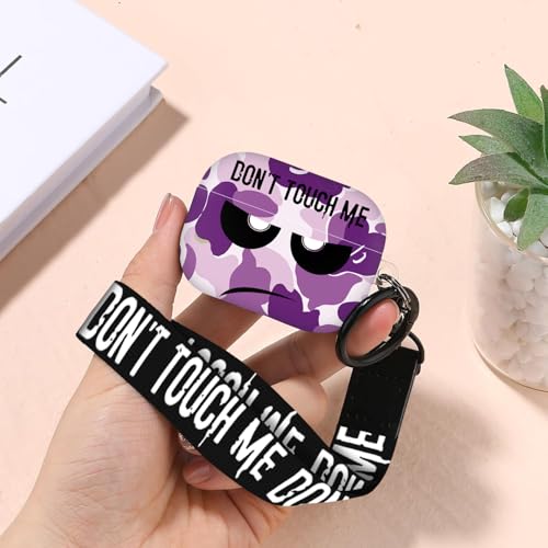 Image of Compatible with Airpods Pro 3 Case(2025),Don't Touch Me for Airpods Pro 3rd Generation Cases Cover with Lanyard Soft Silicone Cute Shockproof Cover for Women Men