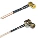 3 feet RG316 SMB Female Angle to DVB Pal Male Angle RF Pigtail Coaxial Cable