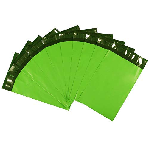 YIFEI 12×15.5 Inchs Green Poly Mailers and Envelopes Mailers with Self Adhesive,Tear-Proof Shippingbags Waterproof (100 Packs)