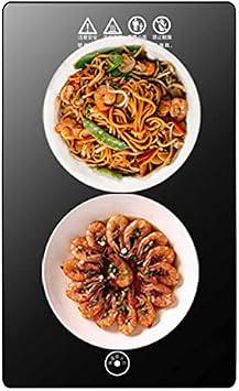 Electric Food Warmer Plate, Electric Warming Tray Hot Plate Keeps Food Hot Electric Food Warmer Plate Tempered Glass Surface for Party Chafing Dish