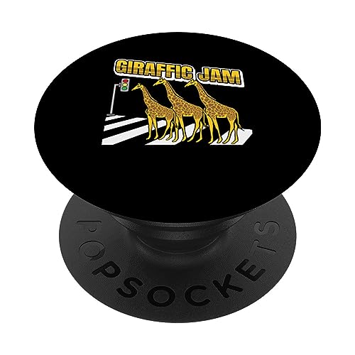 Jirafa Jam Jirafas Animal Zoo Amor África Divertido PopSockets PopGrip Intercambiable
