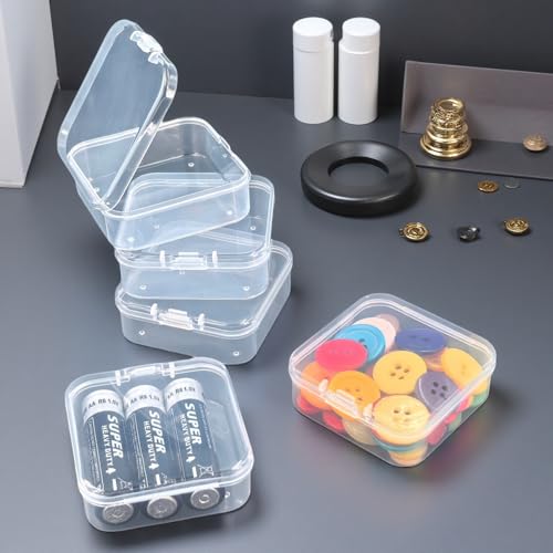 Boîte de rangement plastique transparent bijoux vis batterie 60 cases