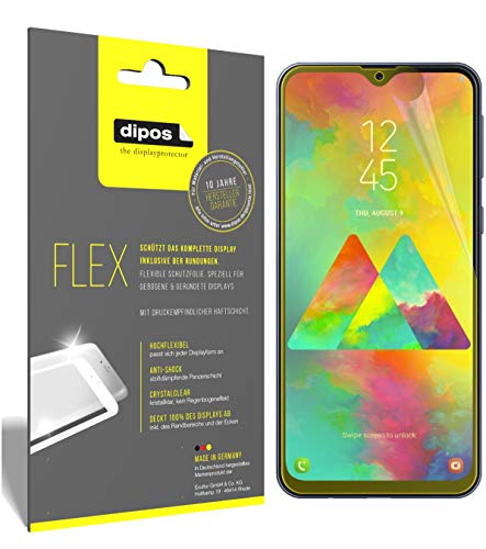 dipos I 3X Protector de Pantalla Compatible con Samsung Galaxy M20 - Cobertura 100% Compatible con Pantalla - láminas Protectoras