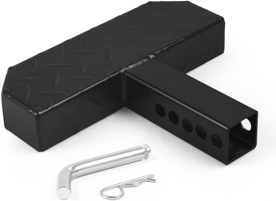 500 LBS Hitch Step Anti Slip and Rust Towing Bumper Guard Hitch Steps with Pin Fits