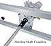 Power Mixer Pneumatic Agitator Clamp-On Drum Agitator Industrial-Grade Pneumatic Shaker Paint Stirring Tool，Tank Pneumatic Paint Mixer, 1HP Air Agitator for 1000L, Folding Propeller, 0–1000R