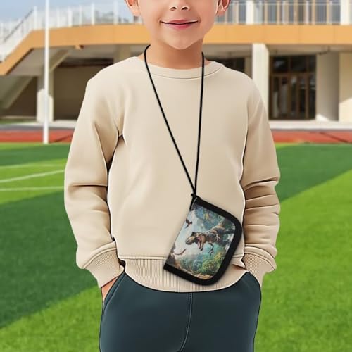 Cozeyat 3D Dinosaur Kids Wallet for Boys Ages 5-7 8-10 10-12 Toddler/Youth Wallet for Boys with Zippered Coin Pocket and Card Holders, Novelty Wallet for Childrens Birthday Gifts3