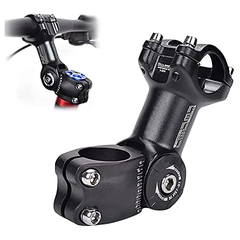 GoHZQ Bike Verstellbarer Vorbau ± 60 ° 31,8mm/25,4mm 90mm Fahrrad Lenkervorbau Aluminiumlegierung Fahrrad Vorbauten Riser für Mountainbike, Rennrad, MTB Cover