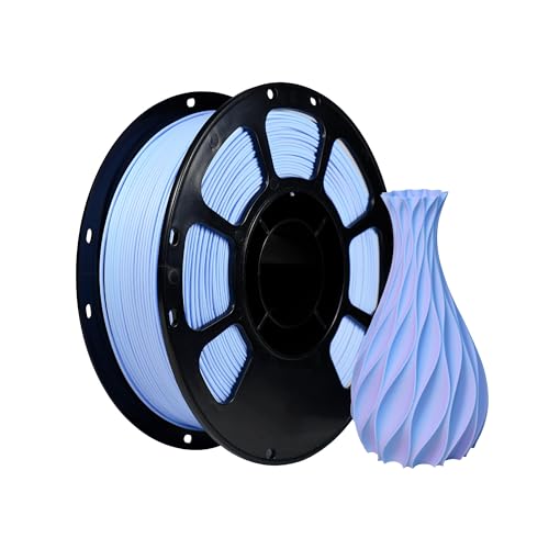 Image of iBOSS Dual Color Matte PLA+ Filament, Matte Purple Blue 1.75mm 3D Printing Filament, 3D Printer PLA Plus Filament, Fit Most FDM 3D Printers, 1kg Spool (2.2lb)-Matte Purple Blue