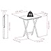 Winsome Dylan Snack Table Set with Stand, Oversized, for Living room, 26