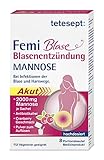 tetesept Femi Blase Blasenentzündung Mannose – Unterstützt die Behandlung von Blasenentzündungen & Harnwegsinfektionen – Pulver zum Auflösen in Flüssigkeit – 1 x 8 Portionsbeutel