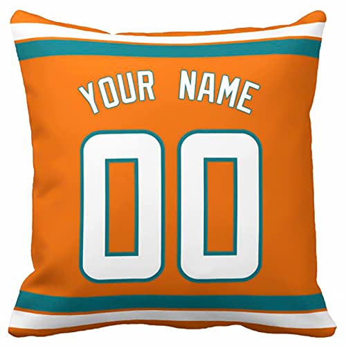Image of ANTKING Throw Pillow 2 Pack with Custom Name and Number Personalized Gift for Men Women Boys