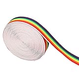 1-inch 5 Yards Elastic Band Rainbow Pattern Waistband Color Stripes Stretchy Belt Sewing - Image 4