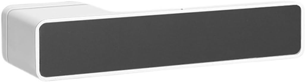 Modern Simple Contrast Color Series Ecological Lock Bedroom Bathroom Door Wooden Door Silent Magnetic Mechanical Door Lock(Square Handle White with Black)