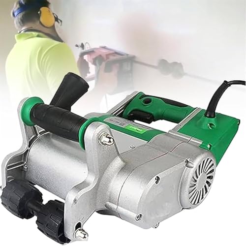➤【FACILE DA USARE】Macchina per scanalature a parete Rullo robusto e resistente all'usura per un funzionamento regolare. Maniglia mobile antiscivolo per una facile presa. Per una breve pausa, è possibile spegnere la macchina e fissarla al muro. Non cadrà.