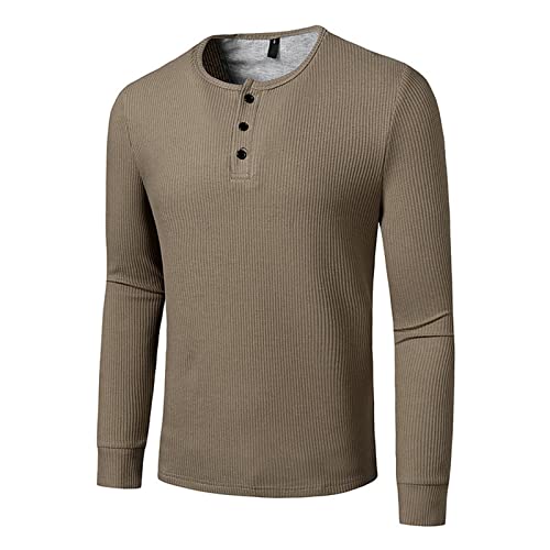 T-shirt manches longues homme col rond idéal pour les matins café
