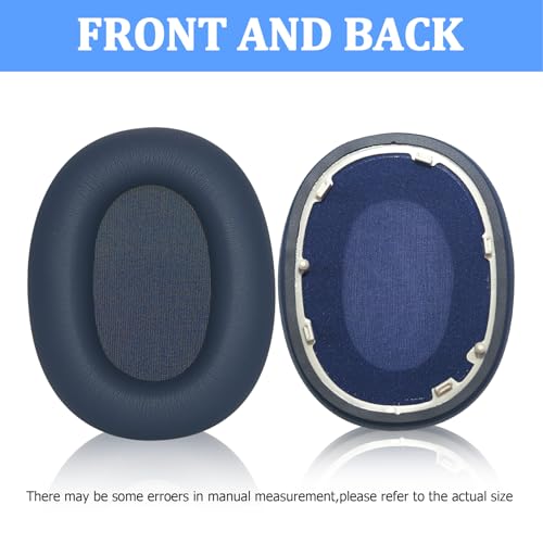Adhiper WH-1000XM6 Almohadillas de Repuesto para Auriculares Sony WH-1000XM6 Cuero Proteico Almohadillas de Espuma con Memoria, Ajuste Seguro (Azul Medianoche) miniatura 7