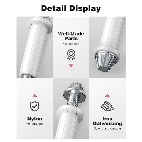 Herraje Profesional para Puerta Plegable Paquete de 4 Tornillos para Reparación de Puerta Plegable de Clóset miniatura 6