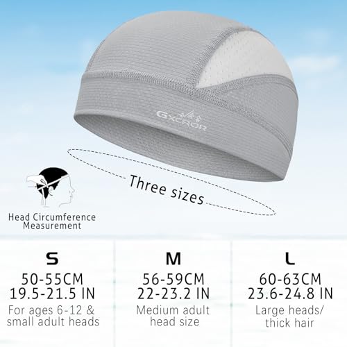 Image of GXCROR Cooling Skull Cap for Men Women Sweat-Wicking Breathable Mesh Liner for Helmets, Summer Cycling Motorcycle