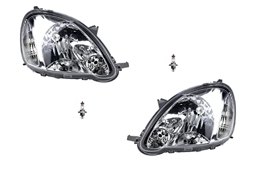Johns, Faros halógenos aptos para Toyota Yaris P10 03-06 con juego H4 izquierdo y derecho