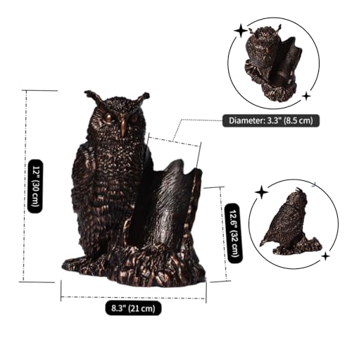 Resin Owl Home Decor Wine Rack, 750ml Standard Wine Bottle Holder for Kitchen Decor, for Table Decor, Gift Wrapped for Women, Owl Lovers, Wine Lovers, and Wise Men, Symbolizing Wisdom and Elegance