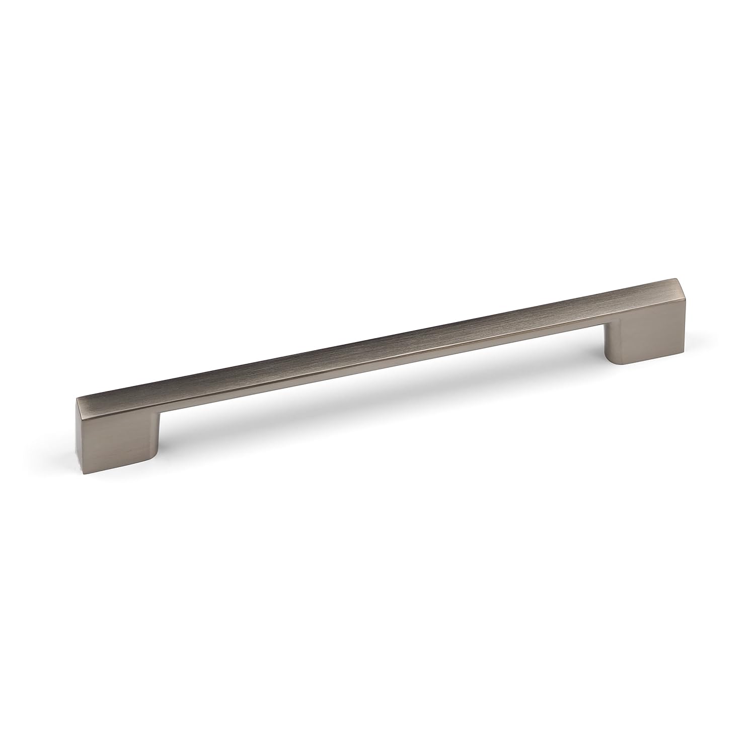 Handle & Home Brushed Nickel Kitchen Cupboard Handle Slim Square D Bar 160Mm Centres Silver Door Drawer Cabinet Pull Furniture Replacement Upcycle