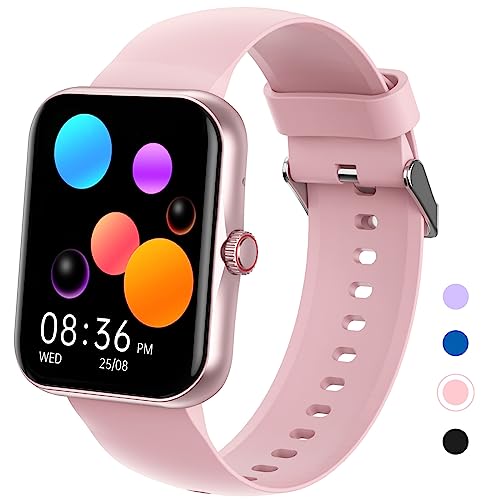 Smartwatch Kinder, 1.83 HD Voll Touchscreen Fitnessuhr, IP68 wasserdichter Kinder Fitness Aktivitäts Uhr, Schrittzähler, Wecker, 37 Sportmodi, Kinderuhr Telefon für Jungen Mädche Teenager (Rosa)
