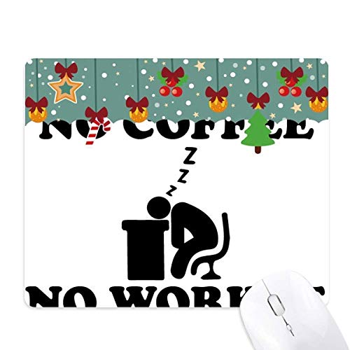 Alfombrilla No Coffee No Workee para evitar el deslizamiento del ratón en el trabajo